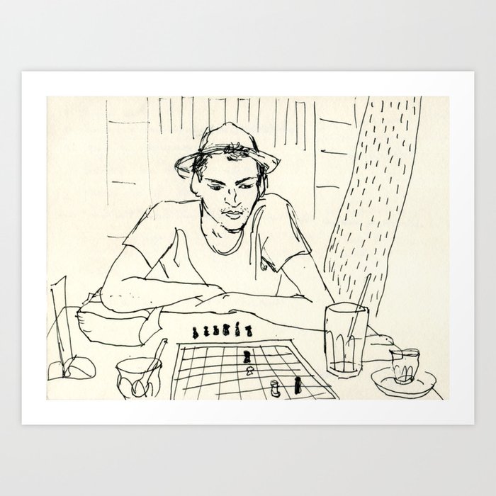 Chess player Art Print