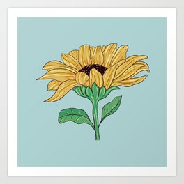 Sunflowers for Peace Art Print