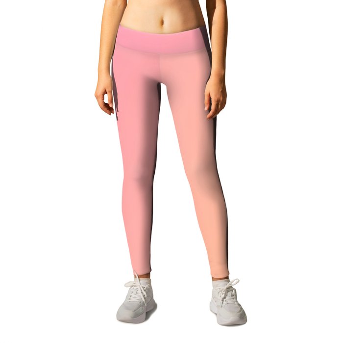 36 Pink Gradient Background Colour Palette 220721 Aura Ombre Valourine Digital Minimalist Art Leggings