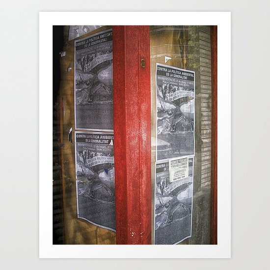 working that corner repeatedly Art Print