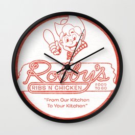 Robby's Ribs 'N' Chicken Wall Clock