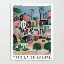 Tarsila do Amaral - Morro de Favela - Art Poster Poster