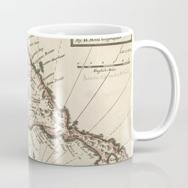 Vintage Map of Saint Kitts (1732) Coffee Mug