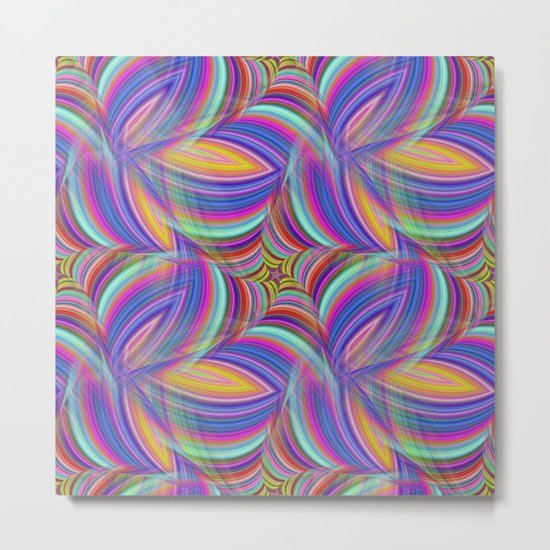 Psychedelic Metal Print