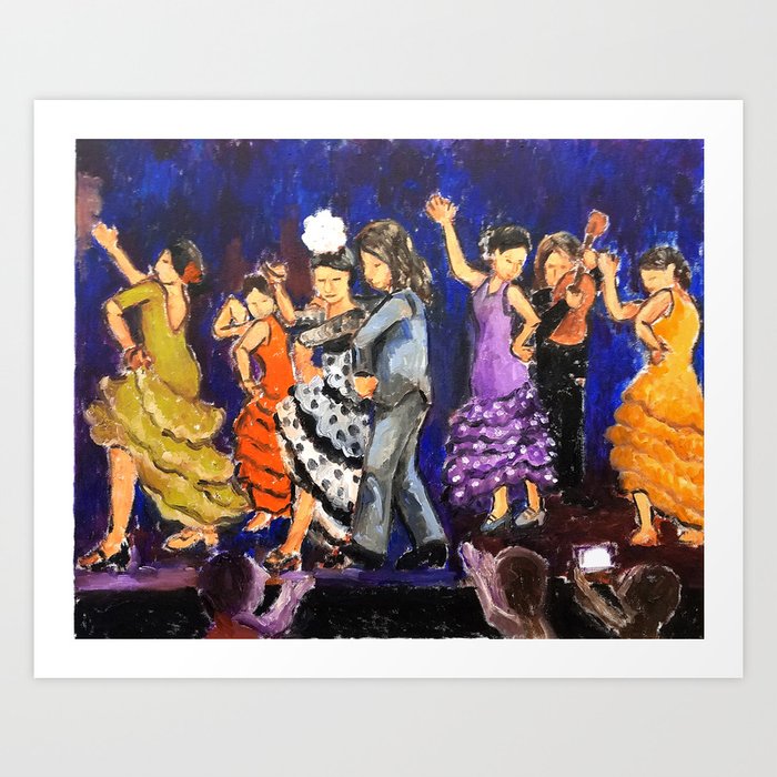 Flamenco Art Print By Wingyeenoodledoodles