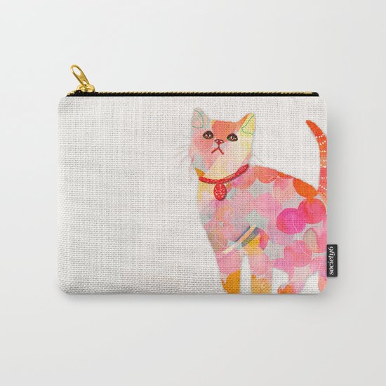 pink cat Carry-All Pouch
