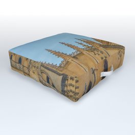 Spain Photography - The Historical Cathedral In Segovia Outdoor Floor Cushion