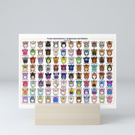 Furby Collection Mini Art Print