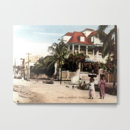 Lalue - Haiti 1910s Metal Print | Color, Vintage, Retro, 1910S, Haitian, Lalue, Haiti, Street, Photo 