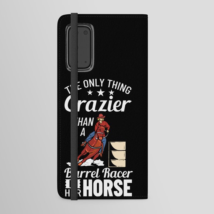 Barrel Racing Horse Racer Saddle Rodeo Android Wallet Case