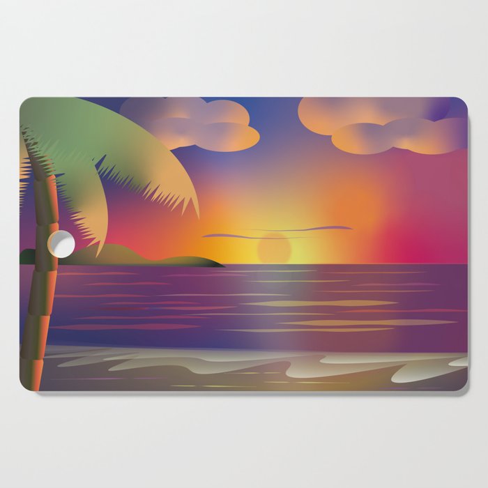 Sunset Beach Cutting Board