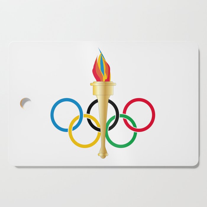 Olympic Rings Cutting Board
