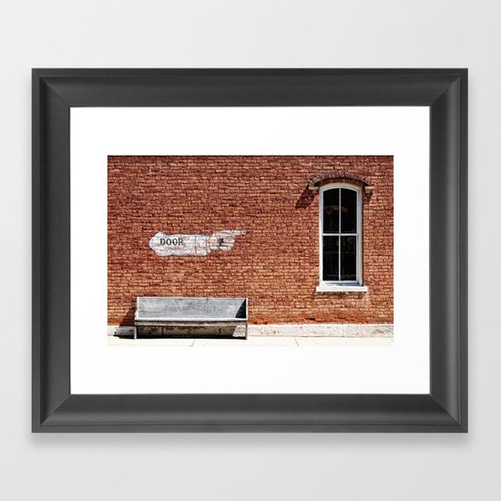NO.... Window! Framed Art Print