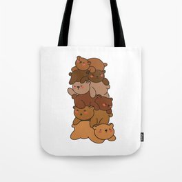 Bears Stack Cute Bear Anime Bears Tote Bag
