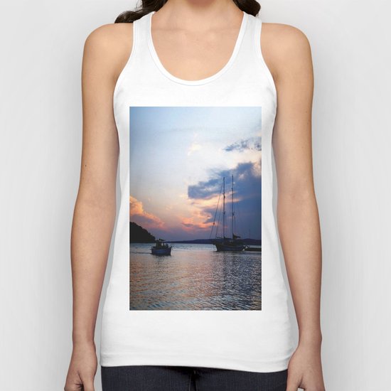 blue Unisex Tank Top