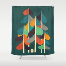 Cabin in the woods Shower Curtain
