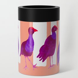 Three Birds Walking - Purple and Pink Can Cooler