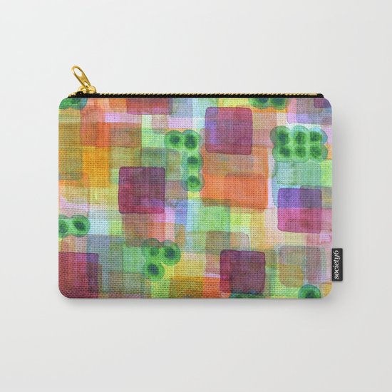 Red Bungalows and Trees Carry-All Pouch