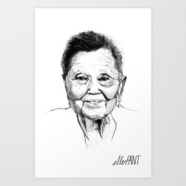 Grandma Tee Art Print