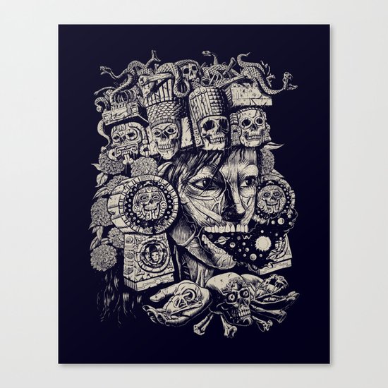 Mictecacihuatl 2 Canvas Print