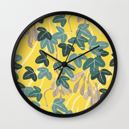 Need more trees AURO leaves pattern Wall Clock