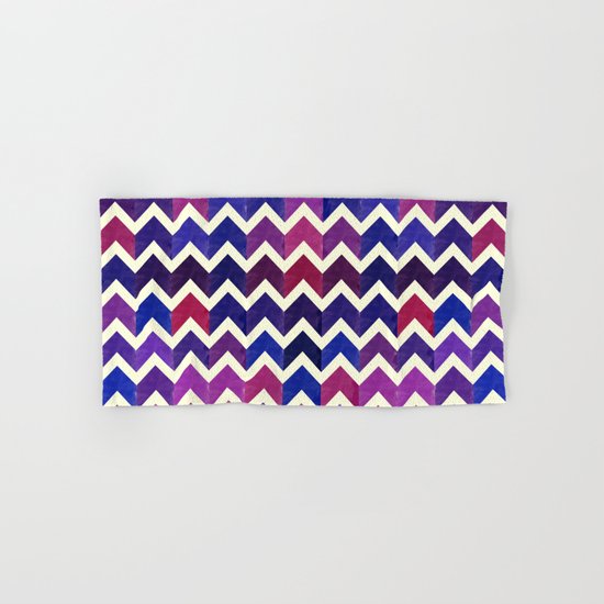 Colorful Chevron Pattern II Hand & Bath Towel