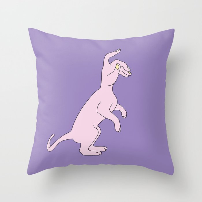 Idle Standing Throw Pillow