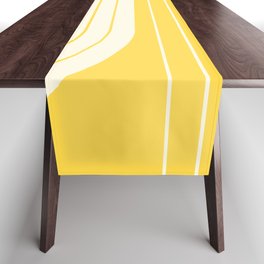 Two Tone Line Curvature V Table Runner