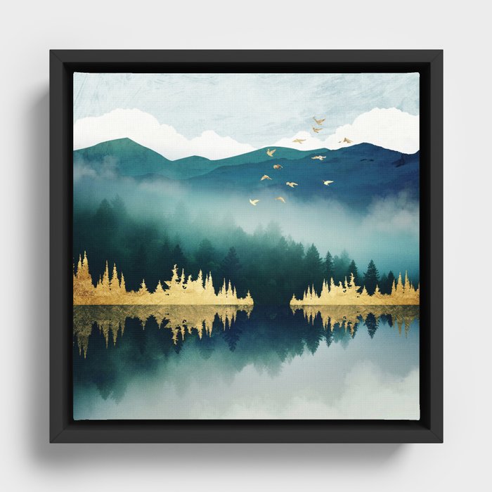 Mist Reflection Framed Canvas