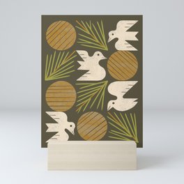 Pine Forest Doves Mini Art Print
