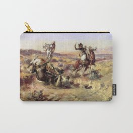 “The Broken Rope” by Charles M Russell Carry-All Pouch