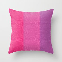 cute pink shades vertical strips Throw Pillow