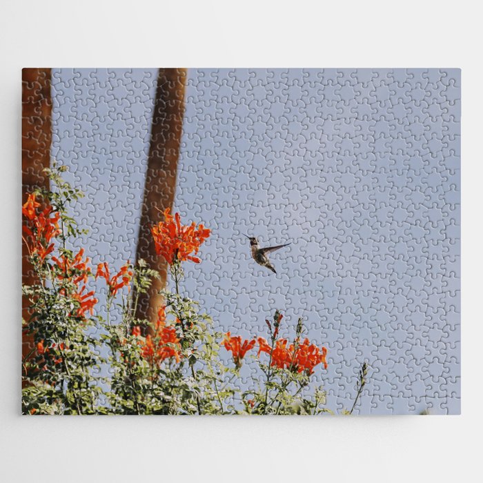 Hummingbird / Palm Springs Jigsaw Puzzle