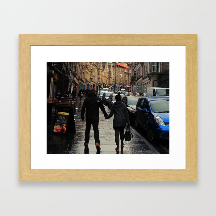 Love in Edinburgh Framed Art Print