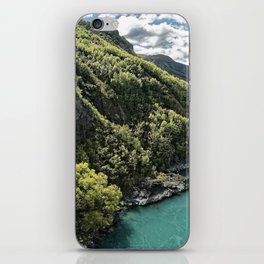 New Zealand Photography - Kawarau River Going Past The Beautiful Nature iPhone Skin