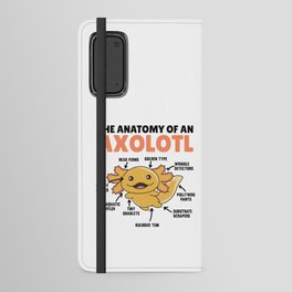 Golden Axolotl Explanation Anatomy Of An Axolotl Android Wallet Case