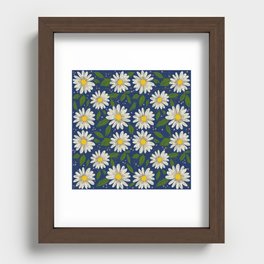 Daisy Party - Carefree Hippie Wildflower Recessed Framed Print