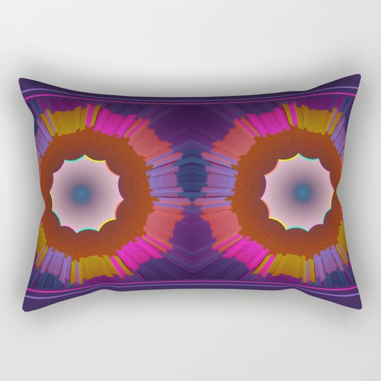 Colourful prismatic abstract Rectangular Pillow