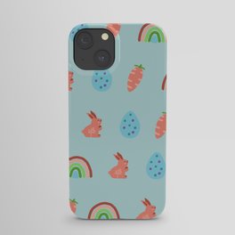 Cute Easter Bunny Pattern  iPhone Case