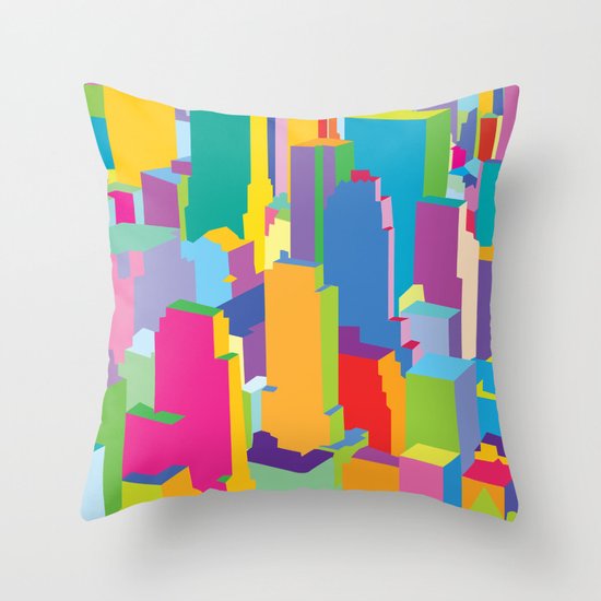 Cityscape Throw Pillow