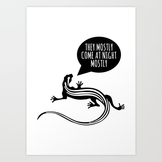Alien newt Art Print