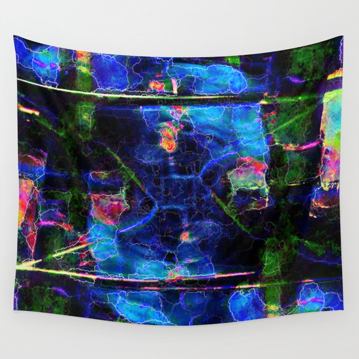 Sapphire Plasmacoil Wall Tapestry
