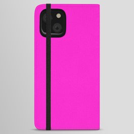 From The Crayon Box – Hot Magenta - Bright Neon Pink Purple Solid Color iPhone Wallet Case