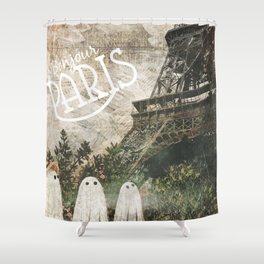 Love From Paris Shower Curtain