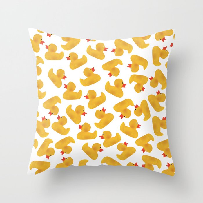 Rubber Duck pattern Design Throw Pillow