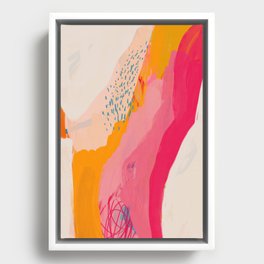Abstract Line Shades Framed Canvas