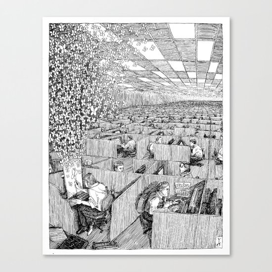 Escaping Monotony Canvas Print