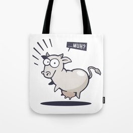 Scared Cow! Tote Bag