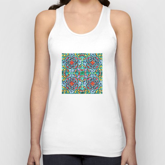 Moroccan Mandala Tile 01 Unisex Tank Top