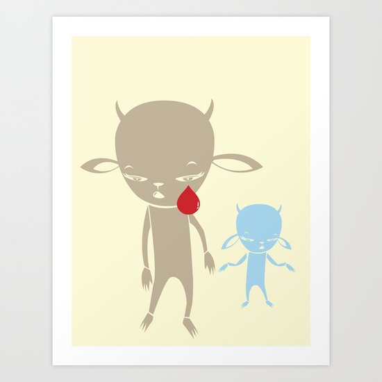 DONT BE CRUEL JUST WANNA BE YOUR BUDDY Art Print